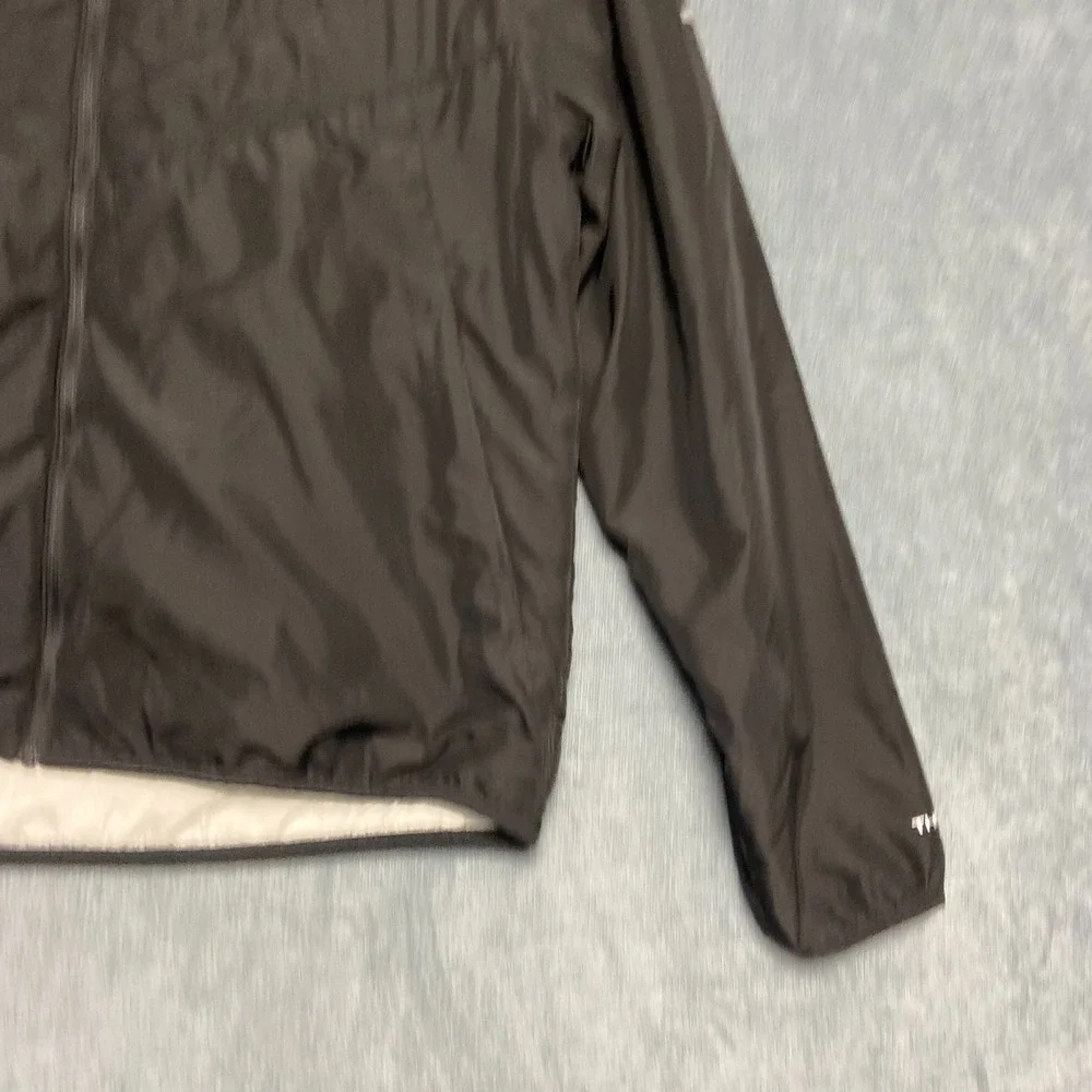 Nike Running Jacket Mens Large Black Hooded Long Sleeve Full Zip Therma Fit